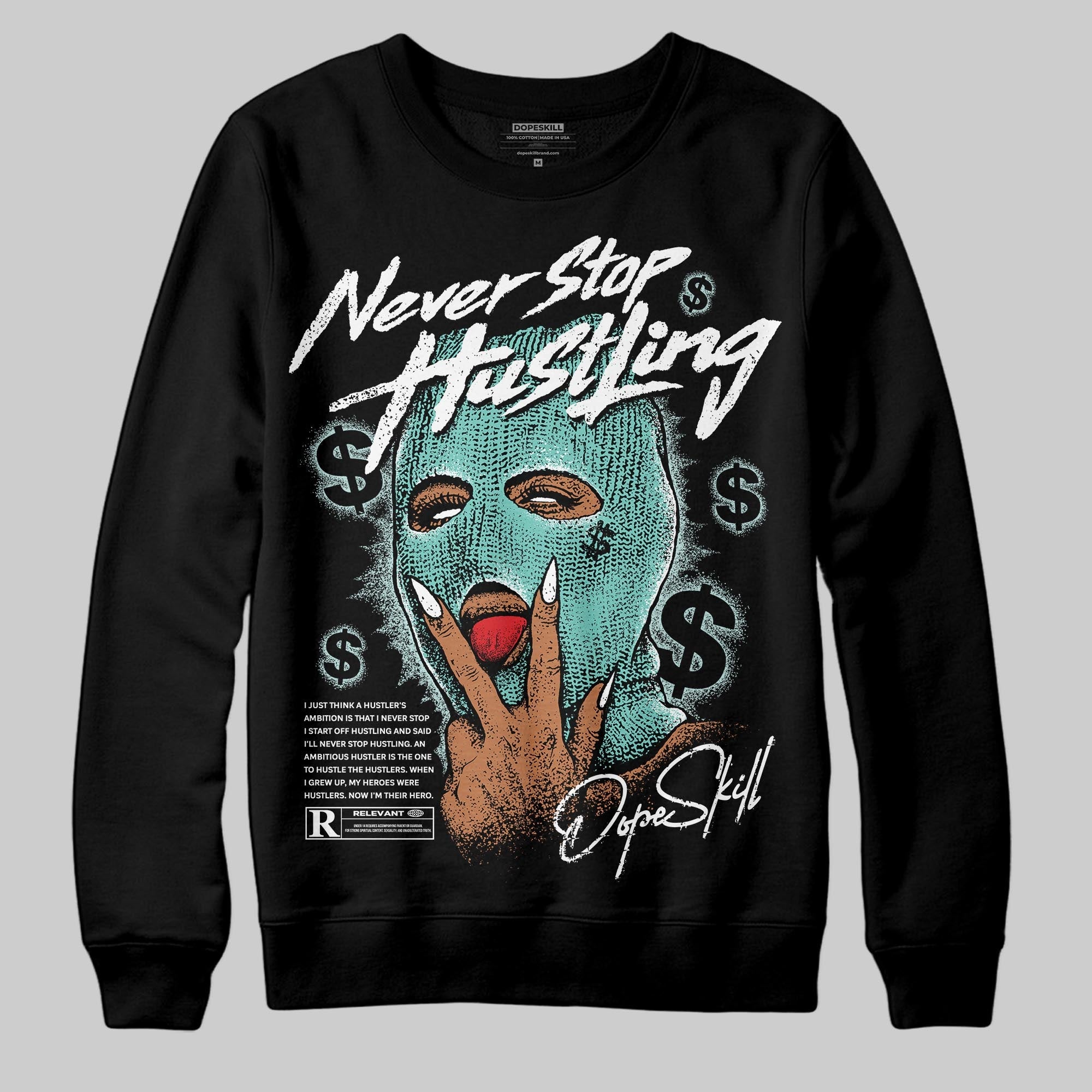 Igloo 11s superstreetwear Sweatshirt Never Stop Hustling Graphic