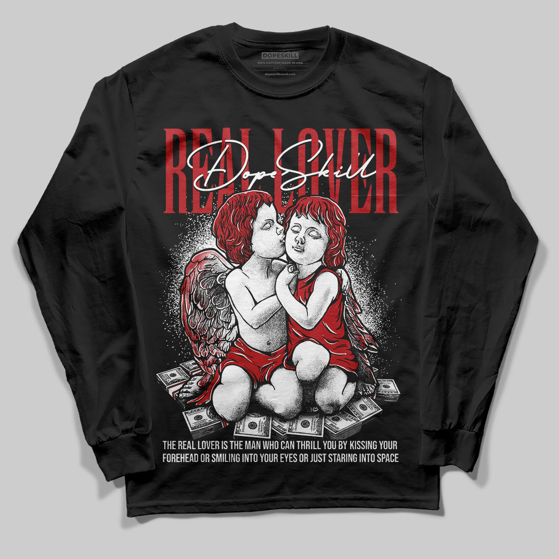 Black Toe Reimagined 1s superstreetwear Long Sleeve T-Shirt Real Lover Graphic