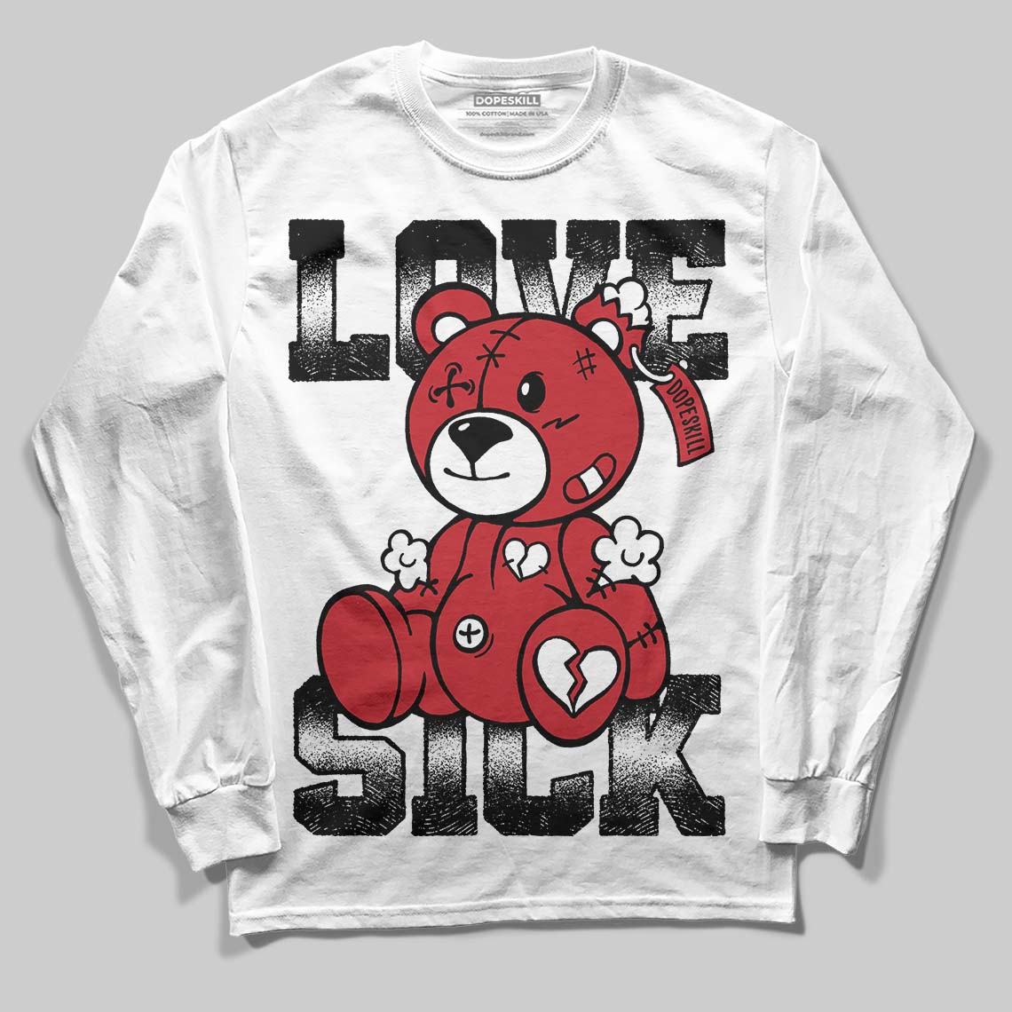Bred 11s superstreetwear Long Sleeve T-Shirt Love Sick Graphic