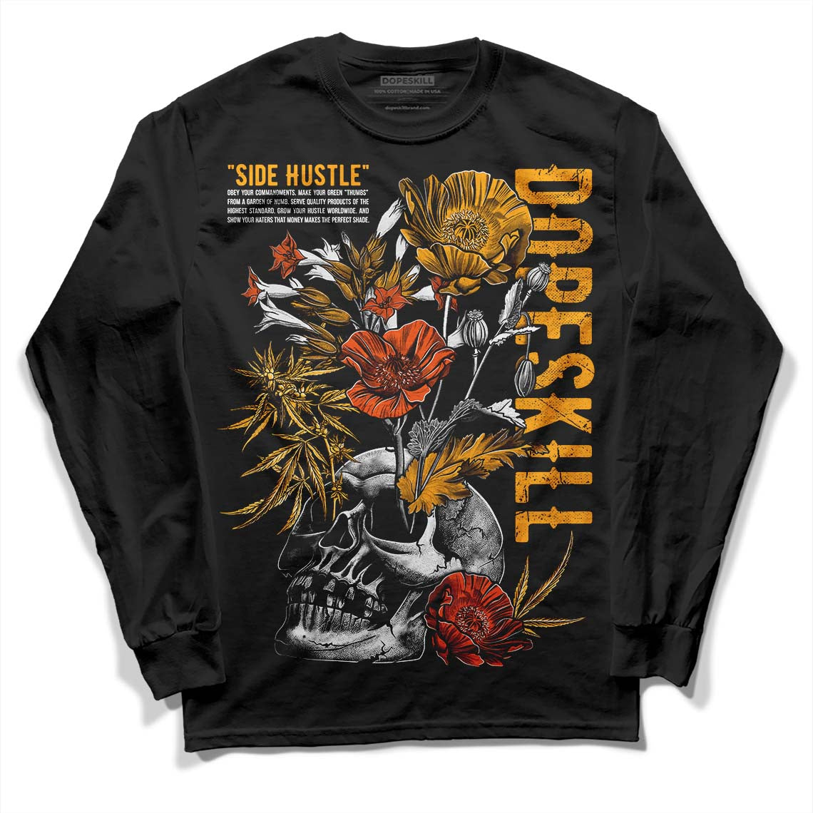 Black Taxi 12s DopeSkill Long Sleeve T-Shirt Side Hustle Graphic