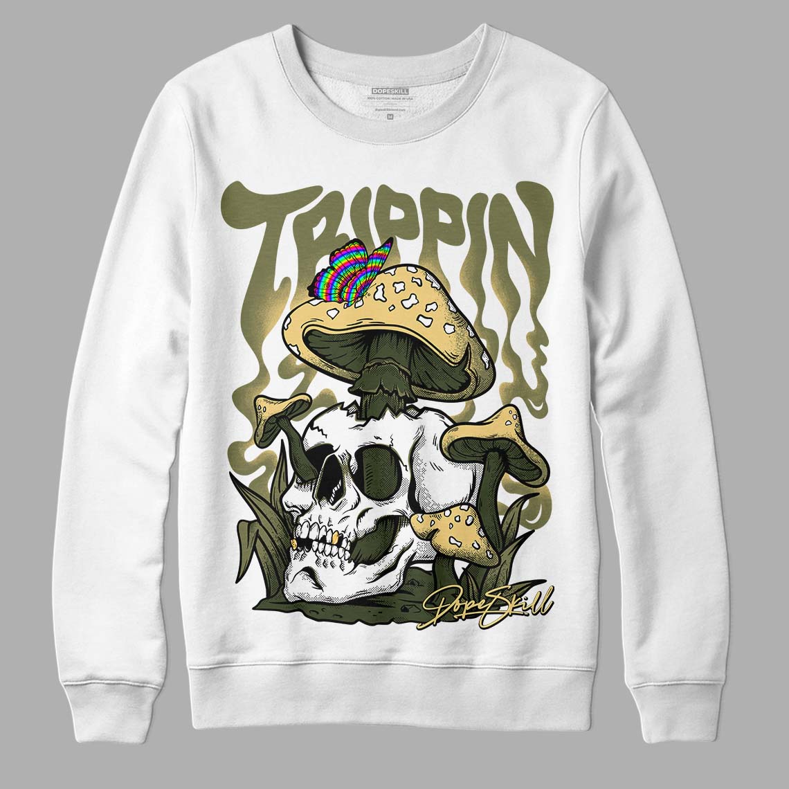 Craft Olive 4s superstreetwear Sweatshirt Trippin Graphic