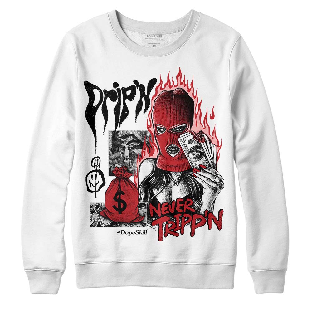Red Taxi 12s superstreetwear Sweatshirt Drip'n Never Tripp'n Graphic