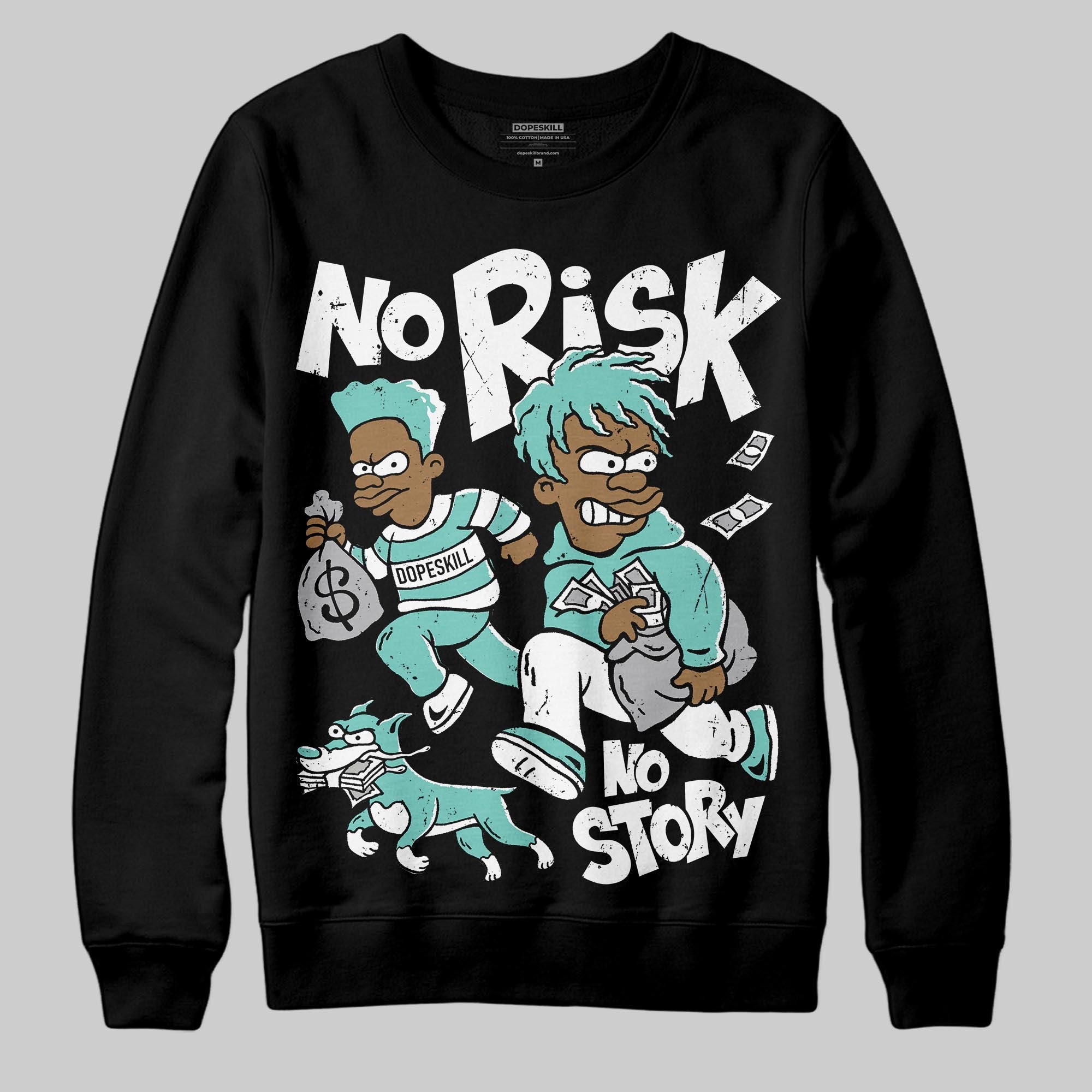 Igloo 11s superstreetwear Sweatshirt No Risk No Story Graphic