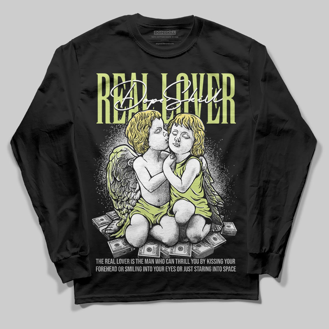 Light Lemon Twist 4s superstreetwear Long Sleeve T-Shirt Real Lover Graphic