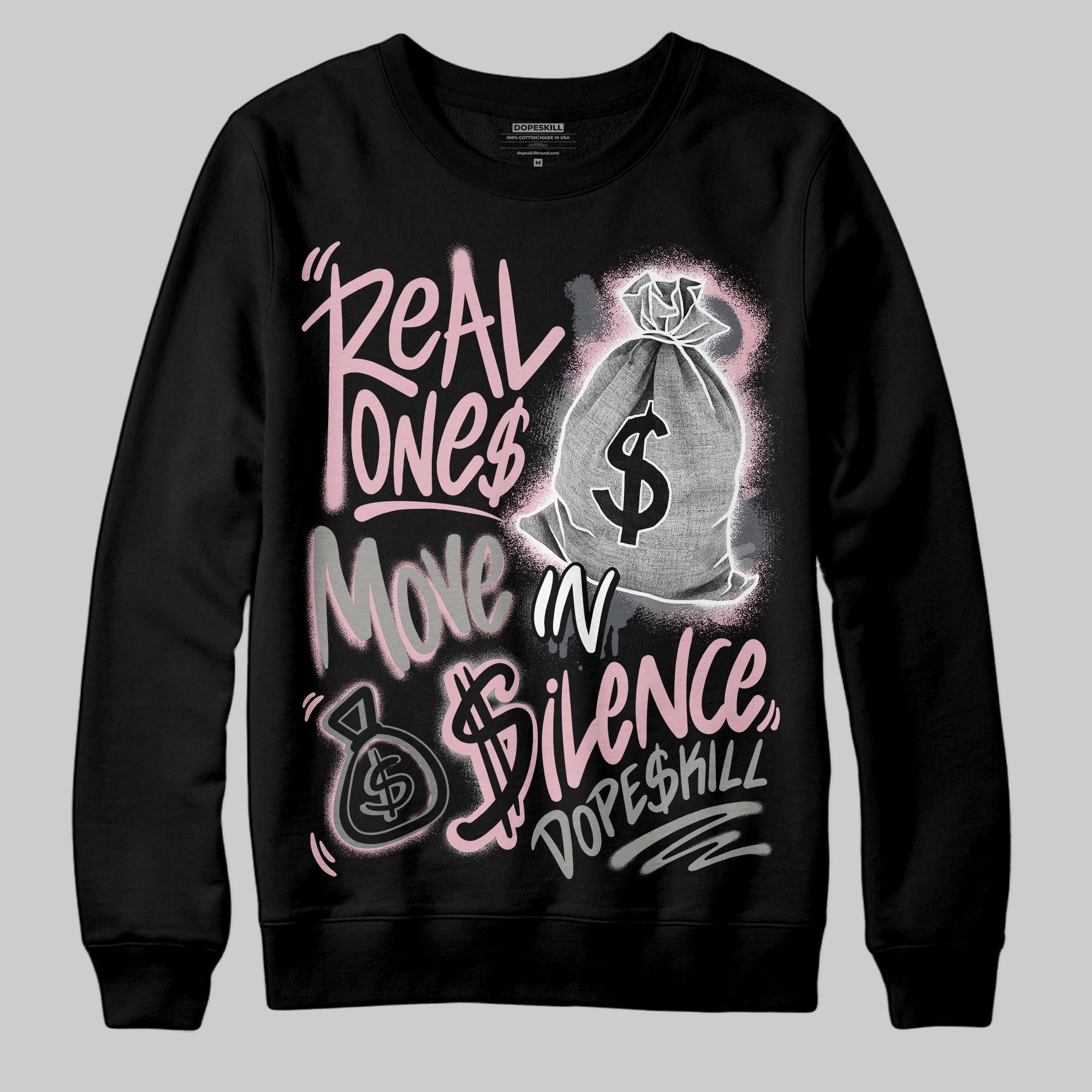 Max 95 OG ¡°Pink Foam¡± superstreetwear Sweatshirt Real Ones Move In Silence Graphic