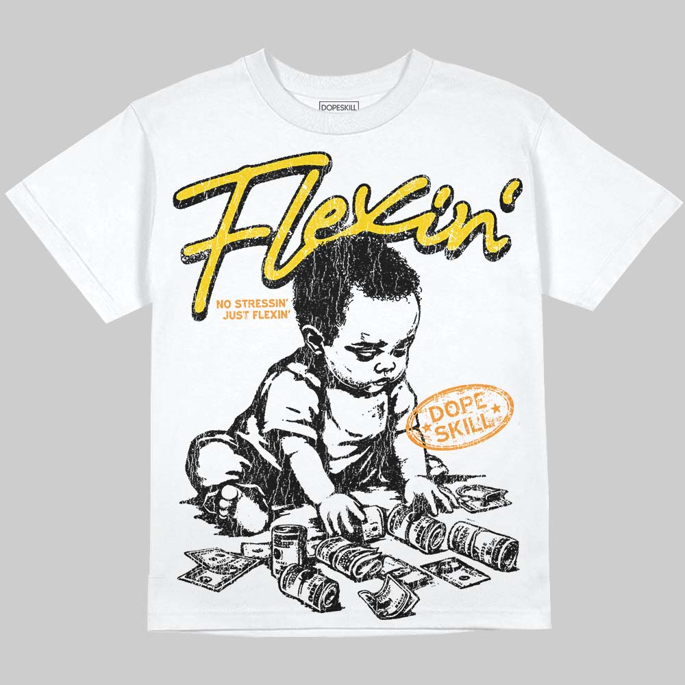 Yellow Ochre 6s superstreetwear Oversize Print T-Shirt Flexin' Graphic