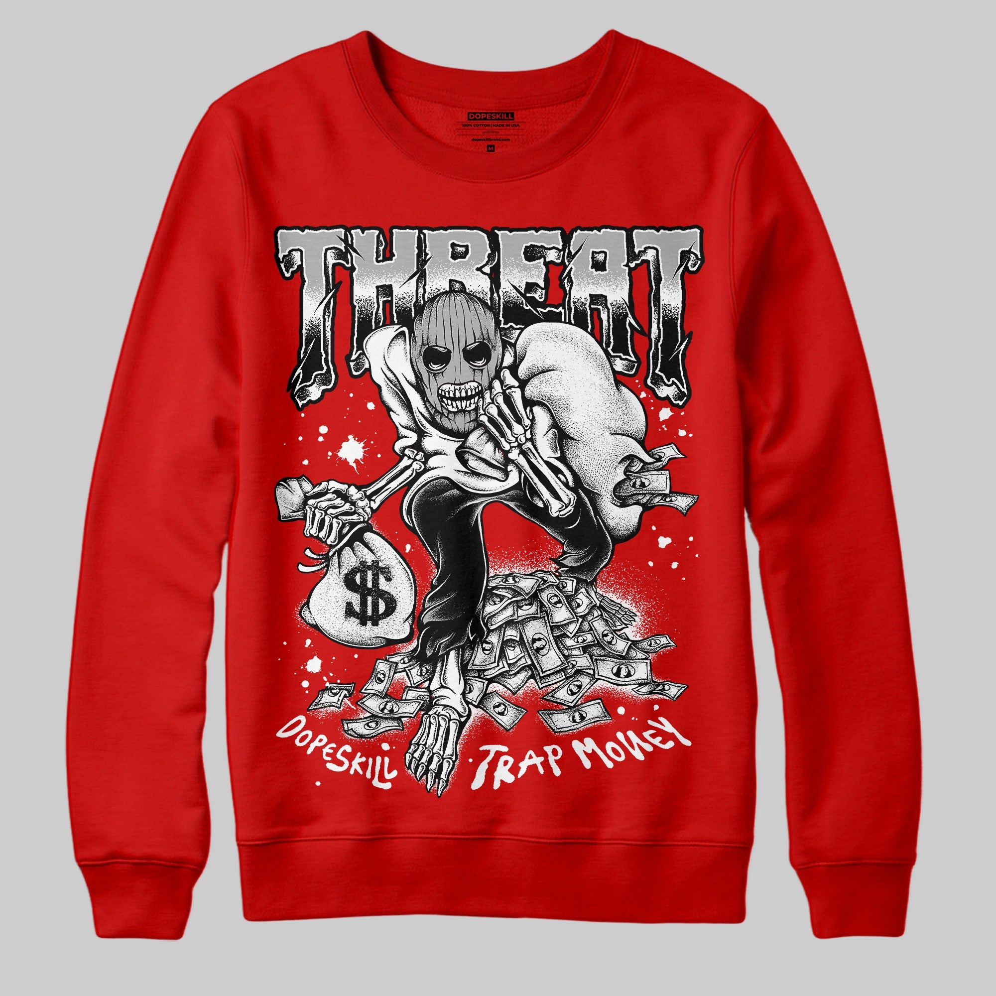 Bred Velvet 11s superstreetwear Red Sweatshirt Threat Graphic