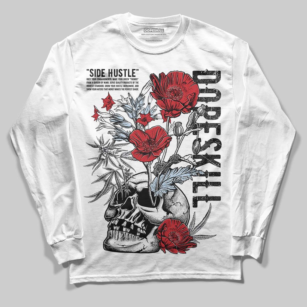 Black Metallic Reimagined 5s superstreetwear Long Sleeve T-Shirt Side Hustle Graphic