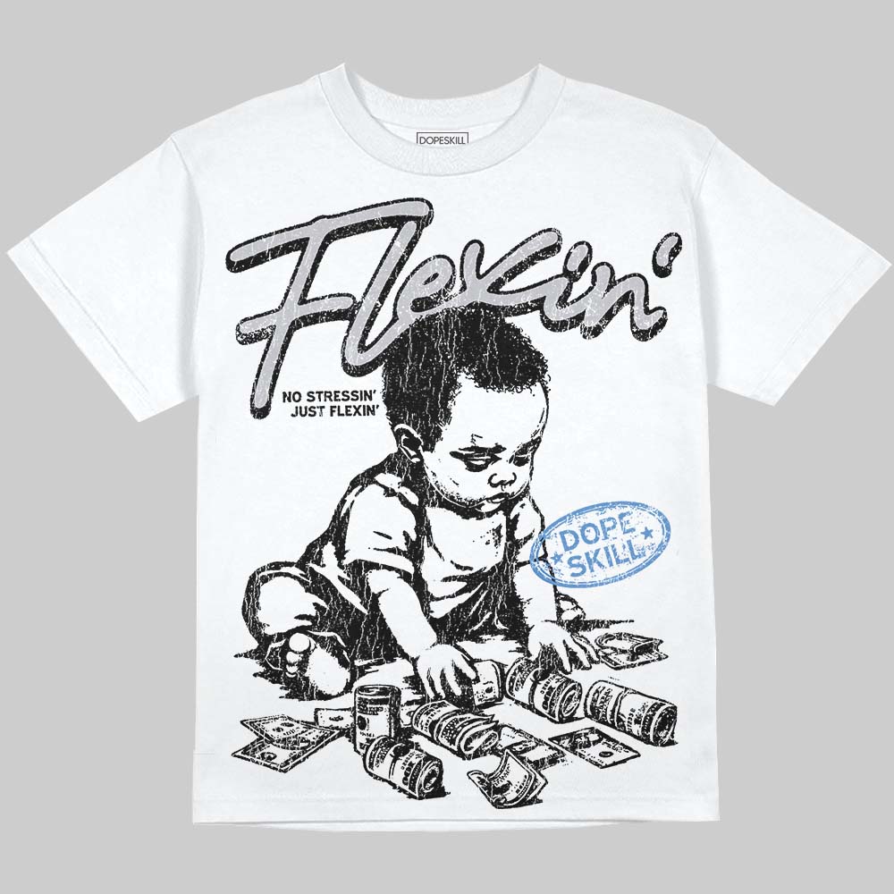 Cement Grey 11s superstreetwear Oversize Print T-Shirt Flexin' Graphic