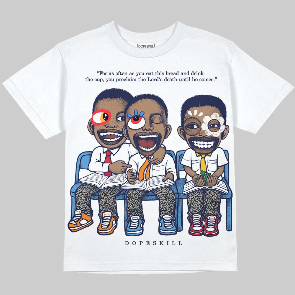 Midnight Navy 3s superstreetwear Oversize Print T-Shirt First Sunday Graphic