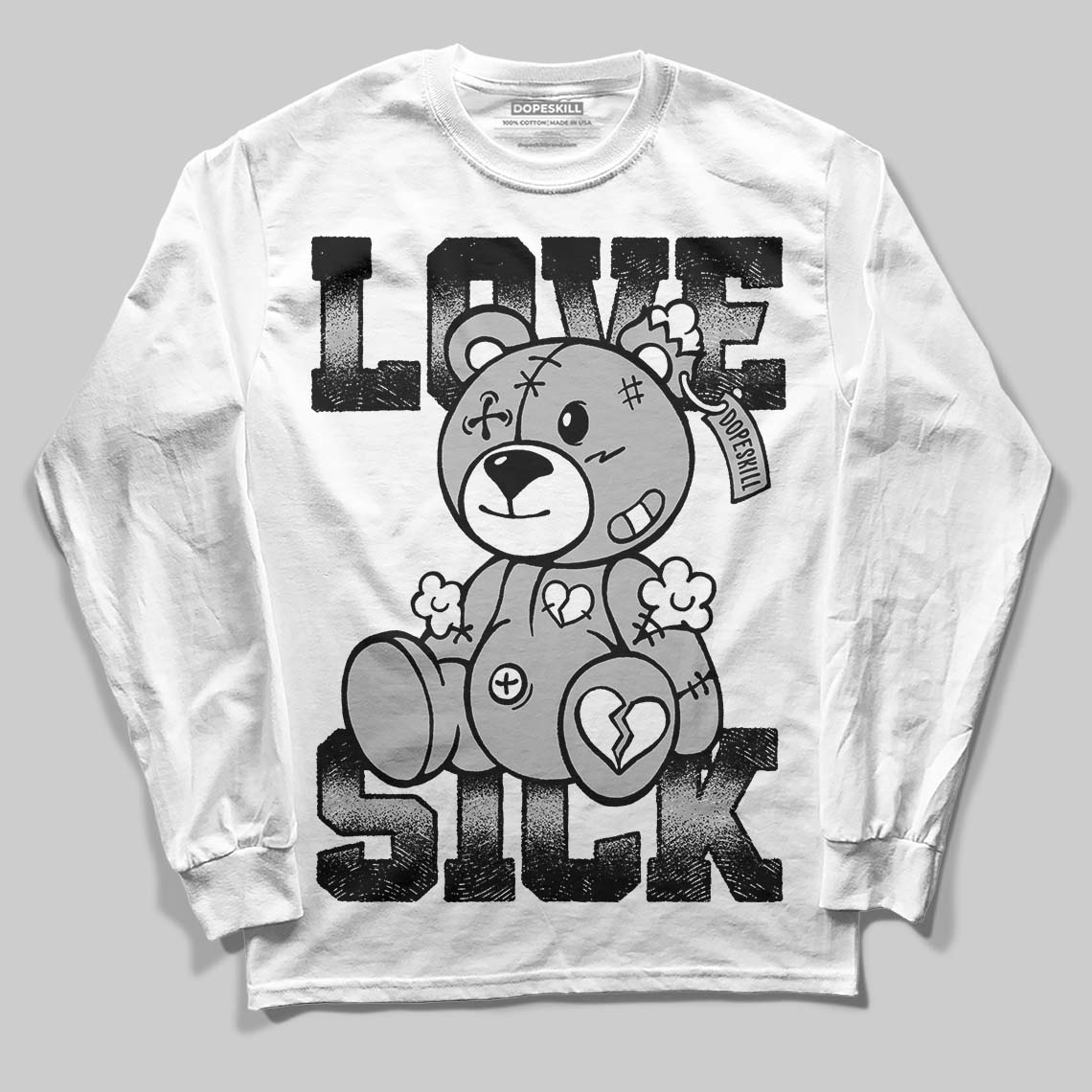 Dunk Panda White Black superstreetwear Long Sleeve T-Shirt Love Sick Graphic