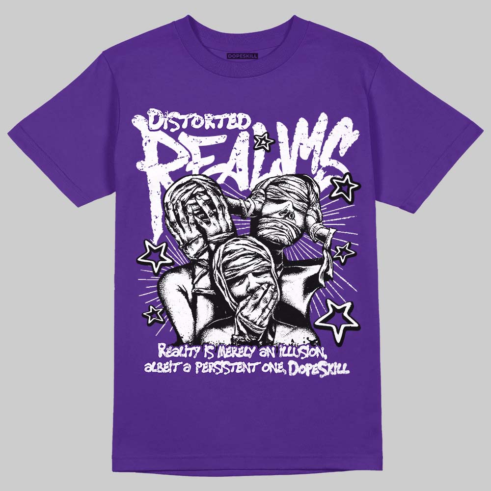 Grape 5s superstreetwear T-Shirt Distorted Realms Graphic