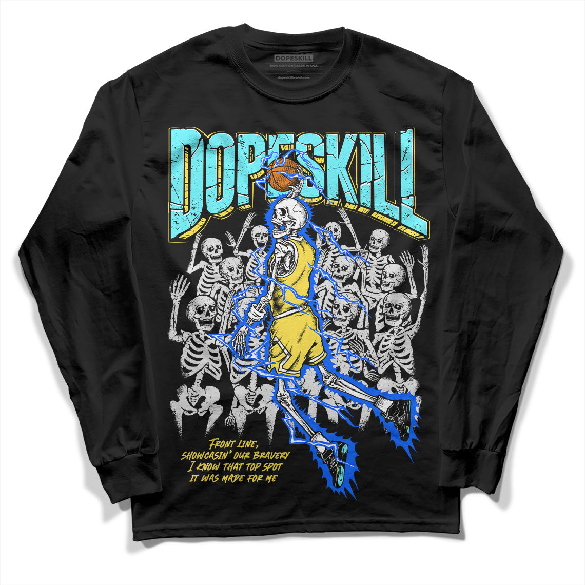 Aqua 5s superstreetwear Long Sleeve T-Shirt Thunder Dunk Graphic