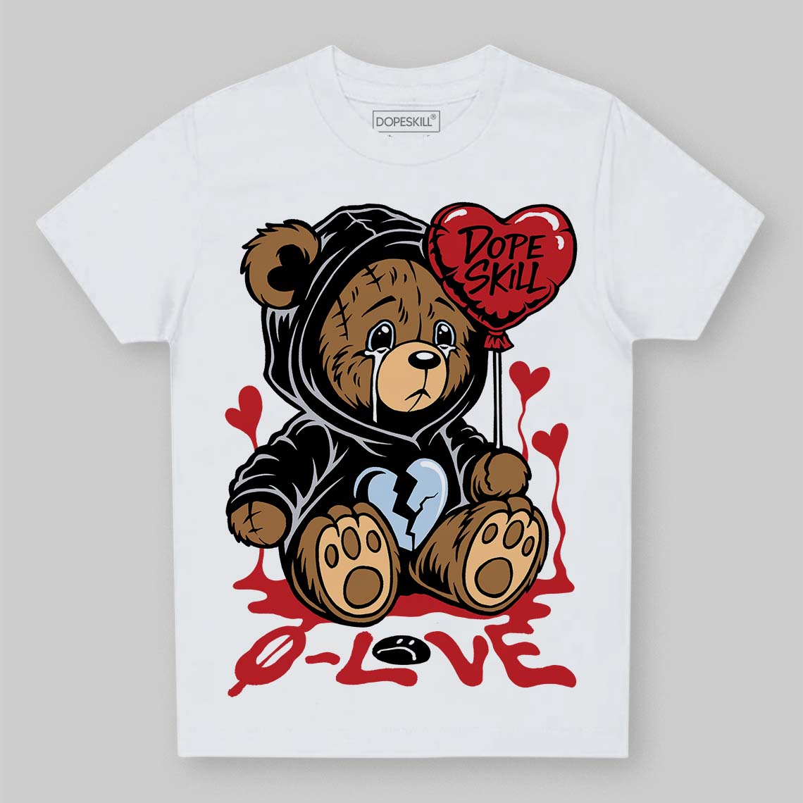 Black Metallic Reimagined 5s superstreetwear Toddler Kids T-shirt Broken Bear Graphic