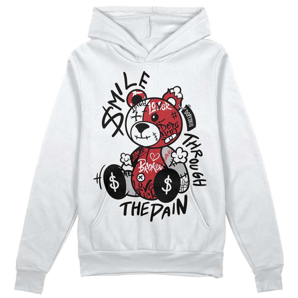 Red Taxi 12s superstreetwear Hoodie Sweatshirt Smile Through The Pain Graphic