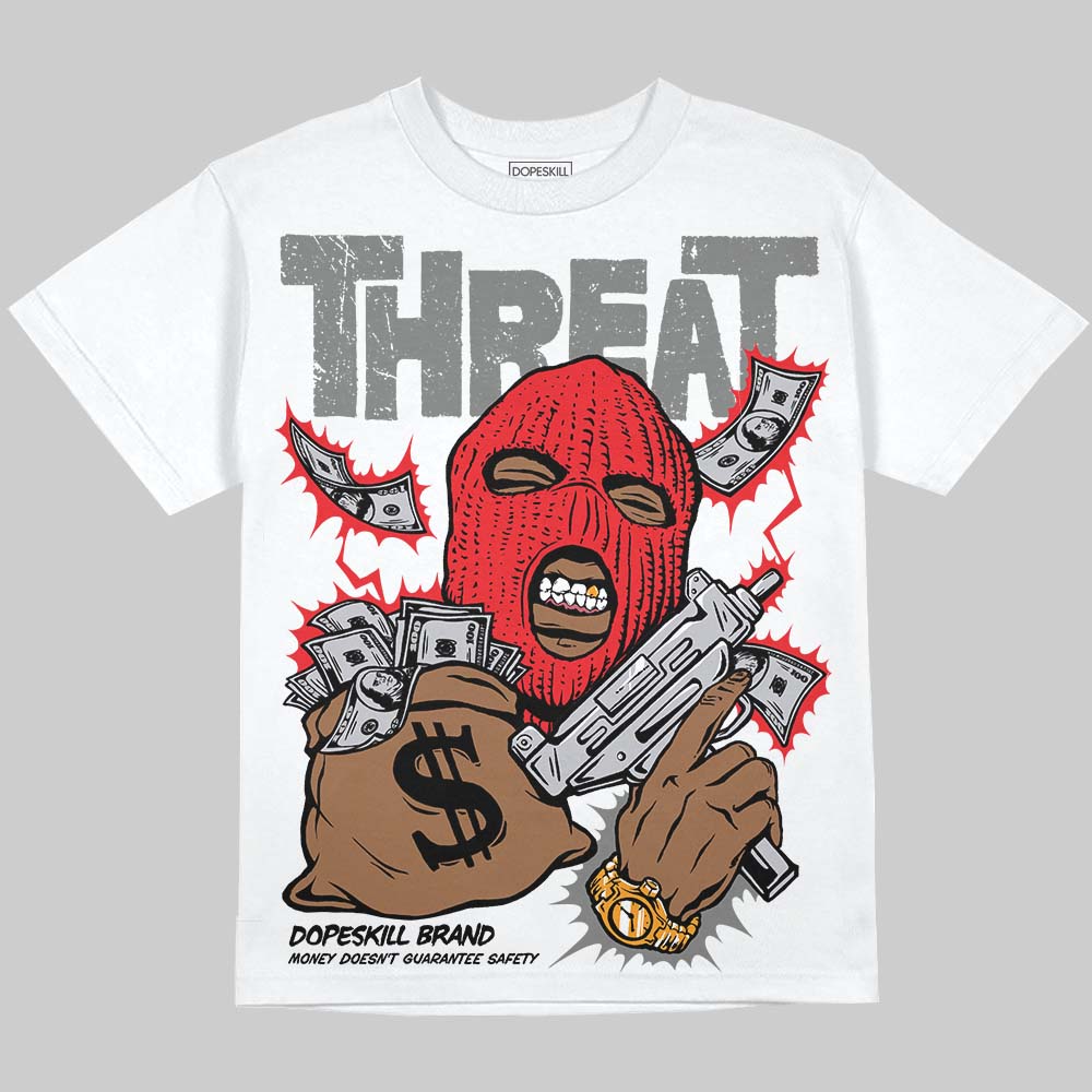 Grey Collection superstreetwear Oversize Print T-Shirt Under Threat Graphic