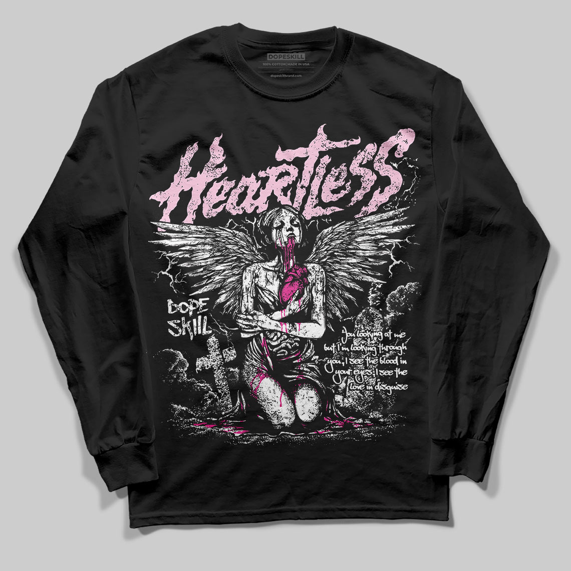 Triple Pink Dunk superstreetwear Long Sleeve T-Shirt Heartless Graphic