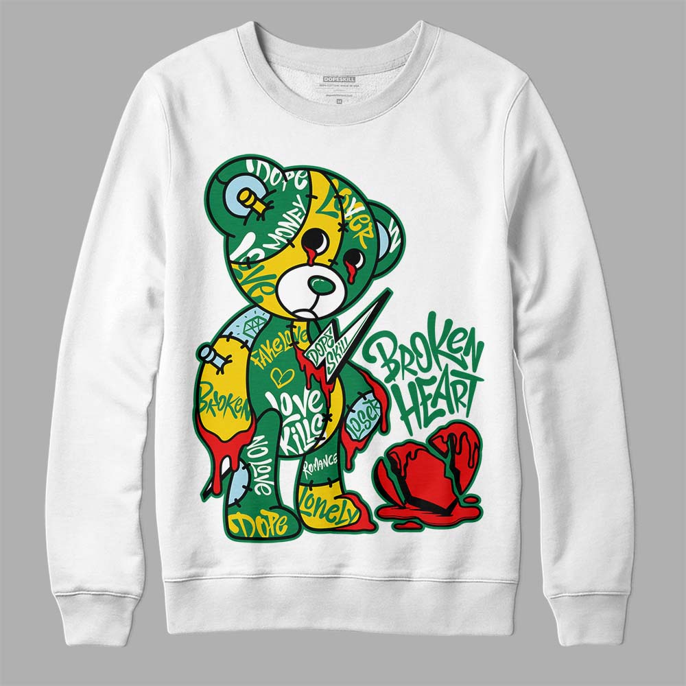 Lucky Green 5s superstreetwear Sweatshirt Broken Heart Graphic