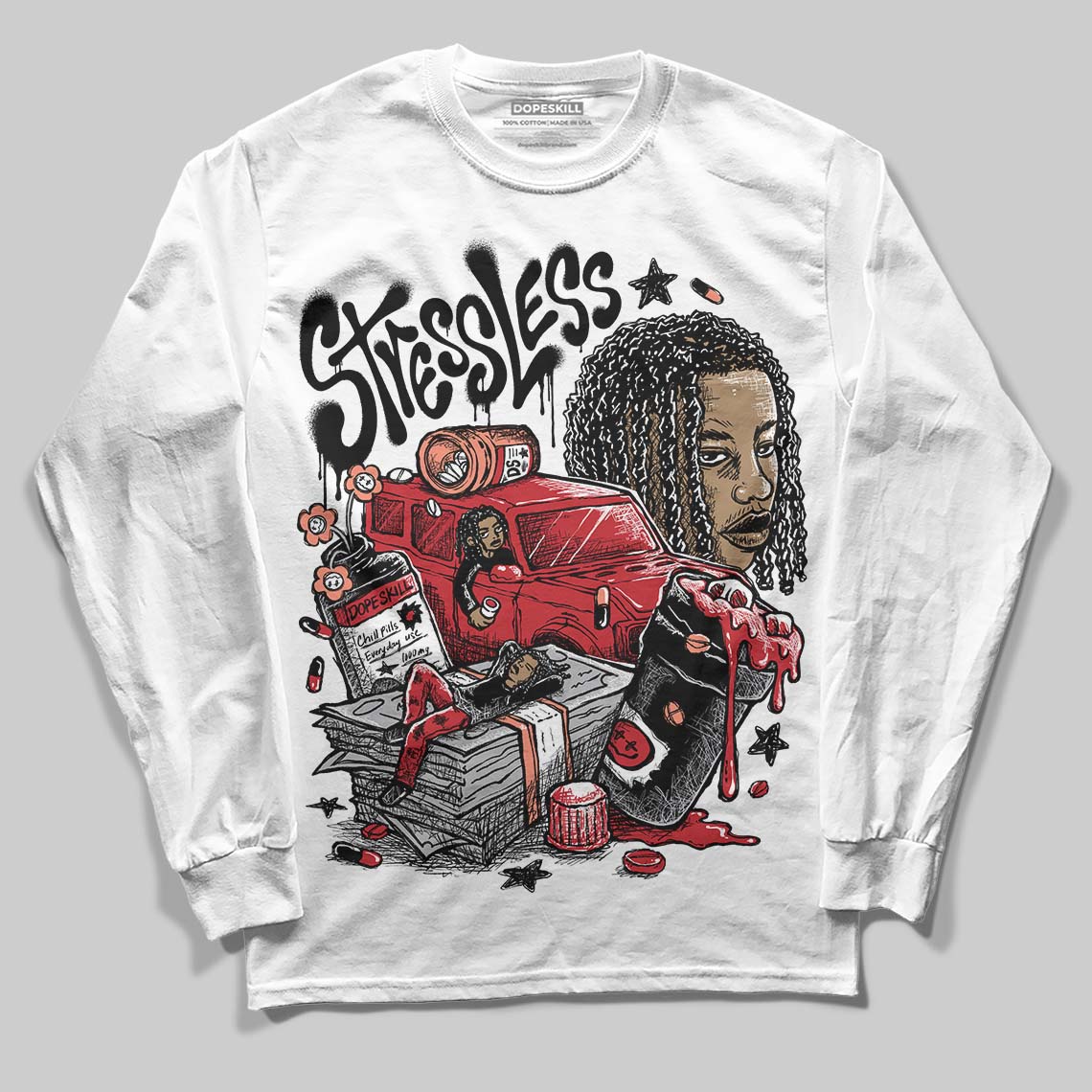 Ruby 1s superstreetwear Long Sleeve T-Shirt Stressless Graphic