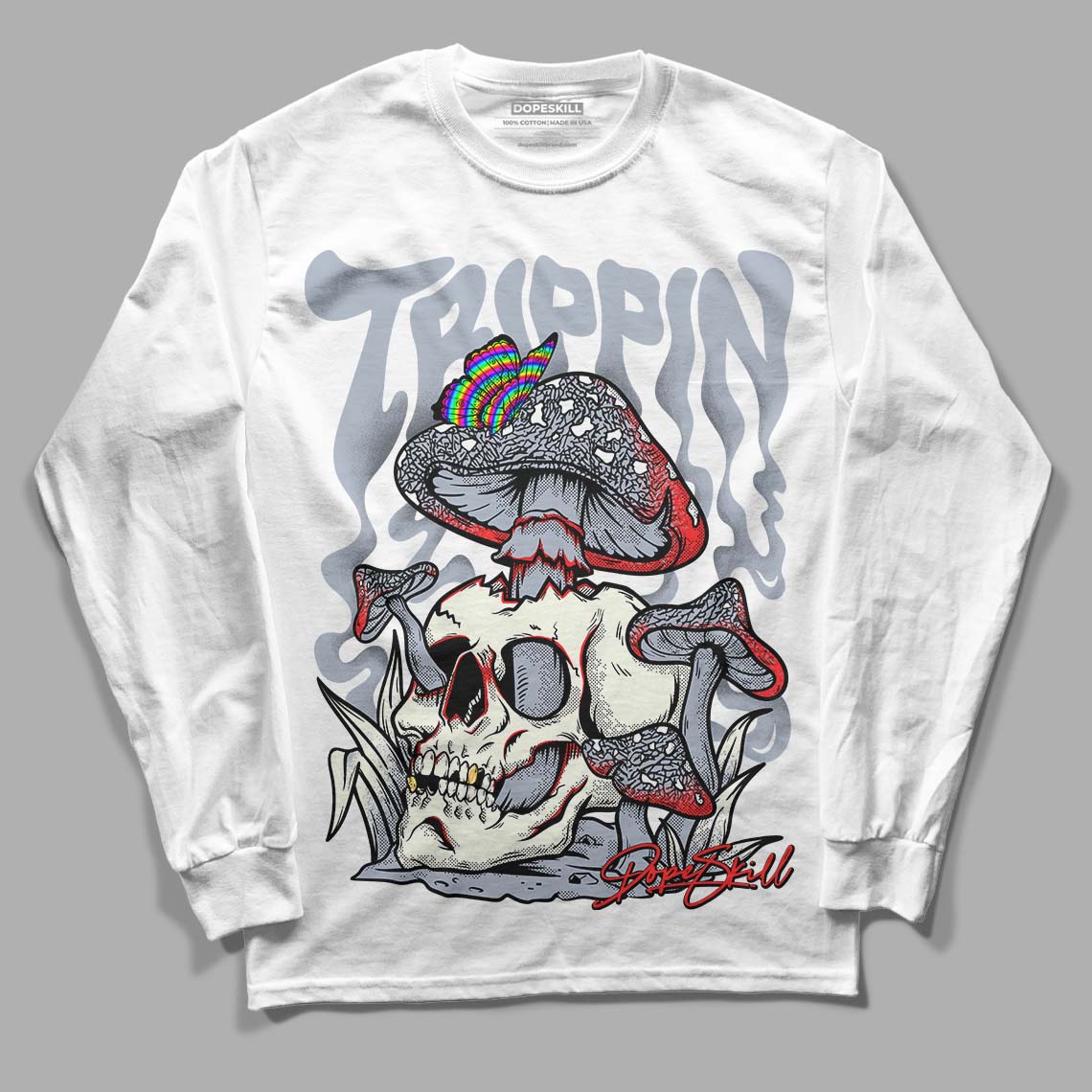 White Cement Reimagined 3s superstreetwear Long Sleeve T-Shirt Trippin Graphic