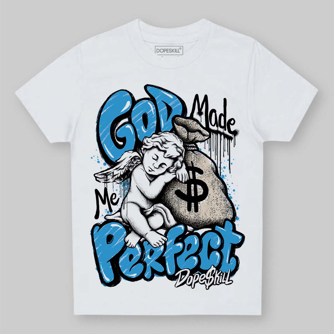UNC Reimagined 1s superstreetwear Toddler Kids T-shirt God Made Me Perfect Graphic