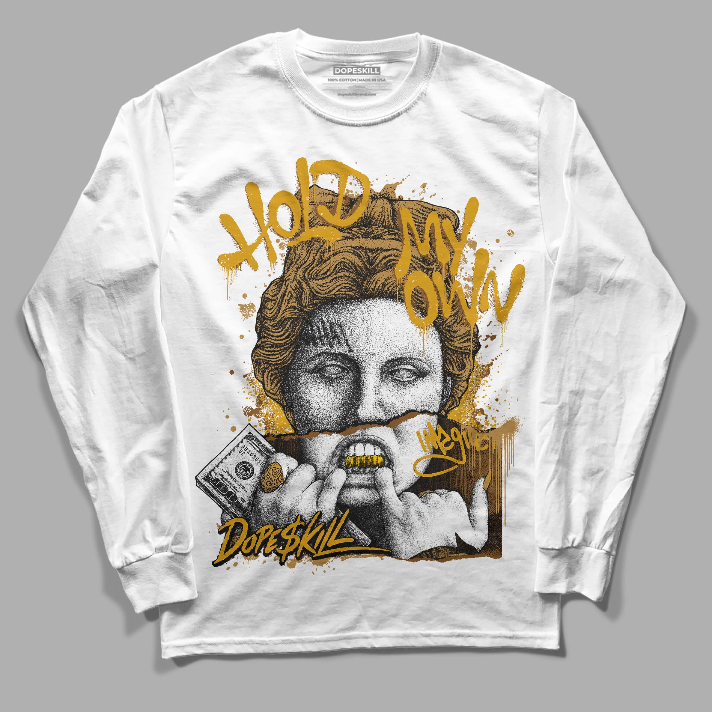 Wheat 13s superstreetwear Long Sleeve T-Shirt Hold My Own Graphic