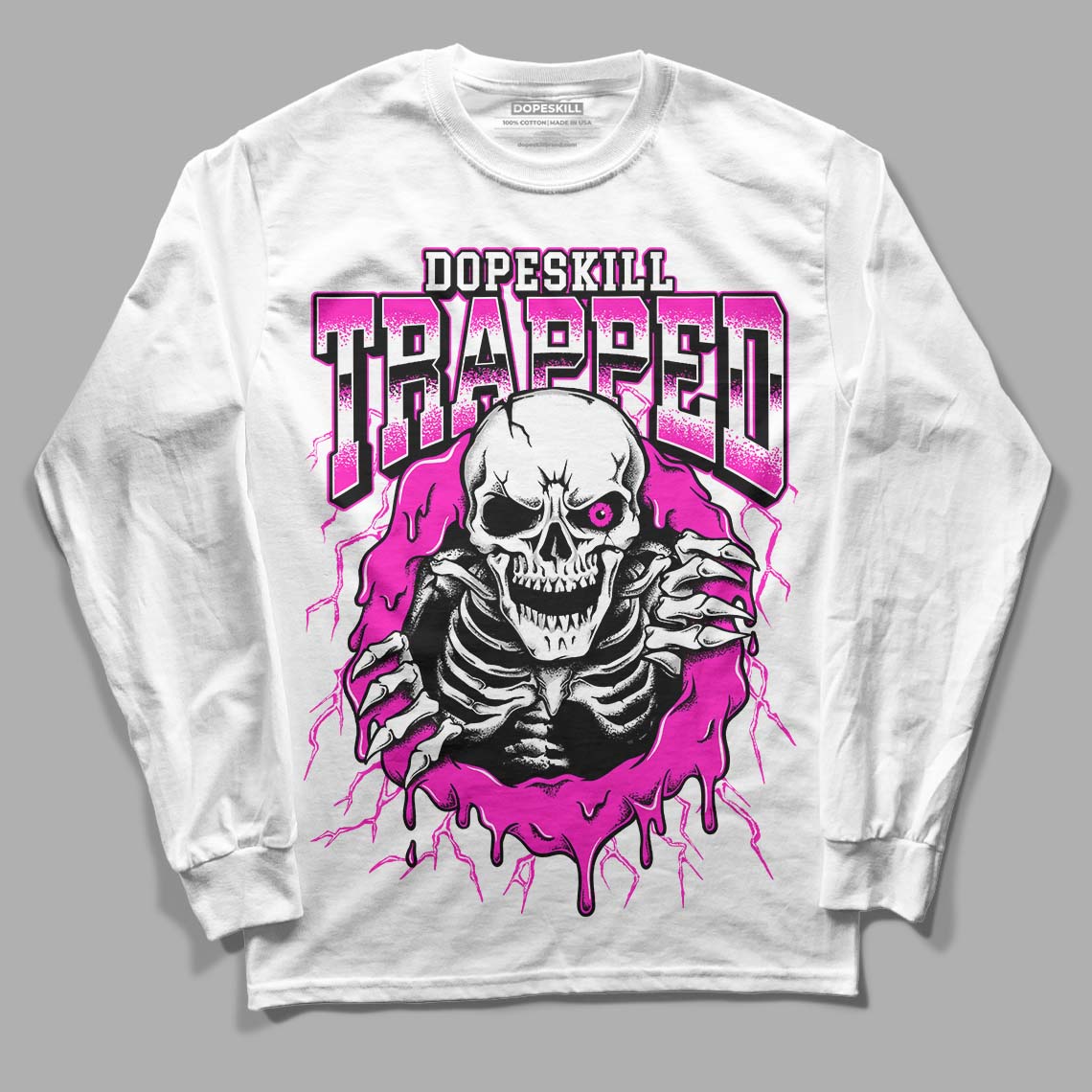 Dunk Low Active Fuchsia superstreetwear Long Sleeve T-Shirt Trapped Halloween Graphic