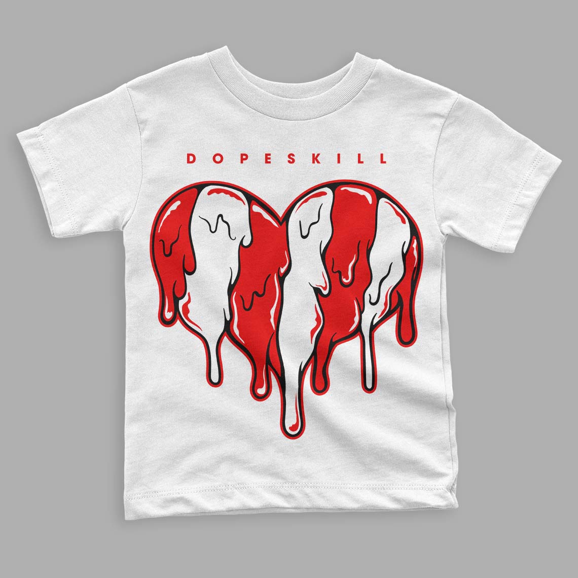 Cherry 11s  superstreetwear Toddler Kids T-shirt Slime Drip Heart Graphic