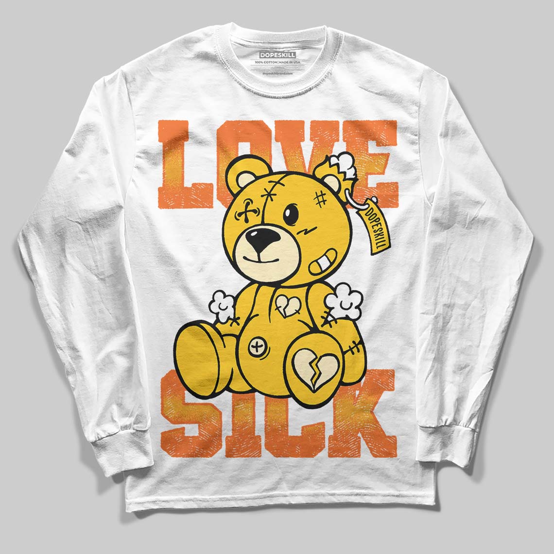 Yellow Collection superstreetwear Long Sleeve T-Shirt Love Sick Graphic