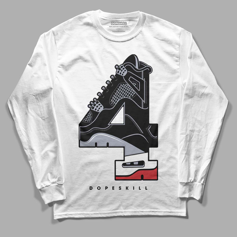 Bred Reimagined 4s superstreetwear Long Sleeve T-Shirt No.4 Graphic
