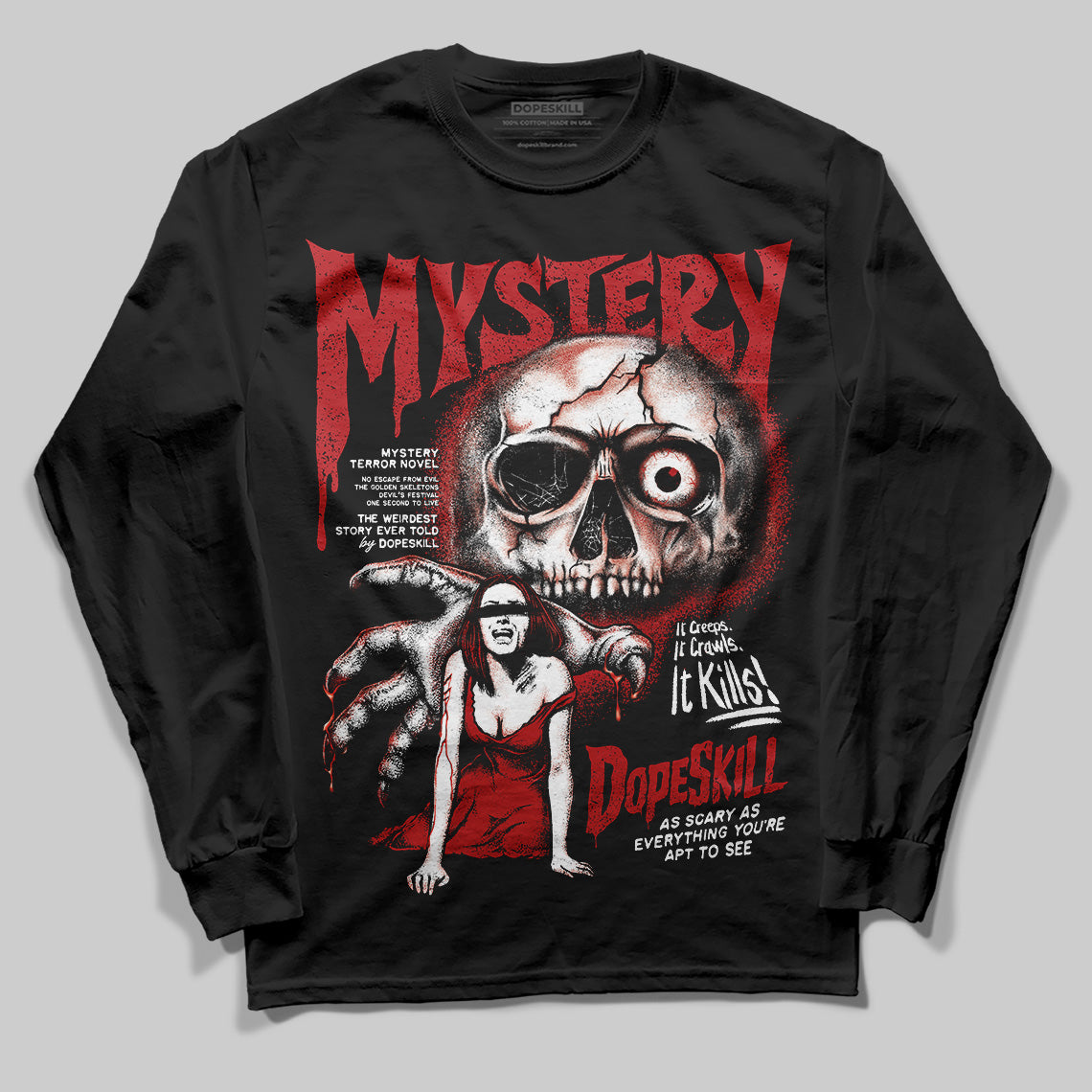 Flu Game 12s superstreetwear Long Sleeve T-Shirt Mystery Ghostly Grasp Graphic