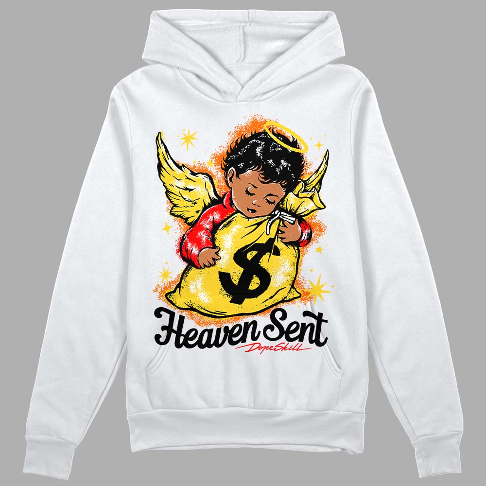 Black Tour Yellow AJ 4 Thunder superstreetwear Hoodie Sweatshirt Heaven Sent Graphic