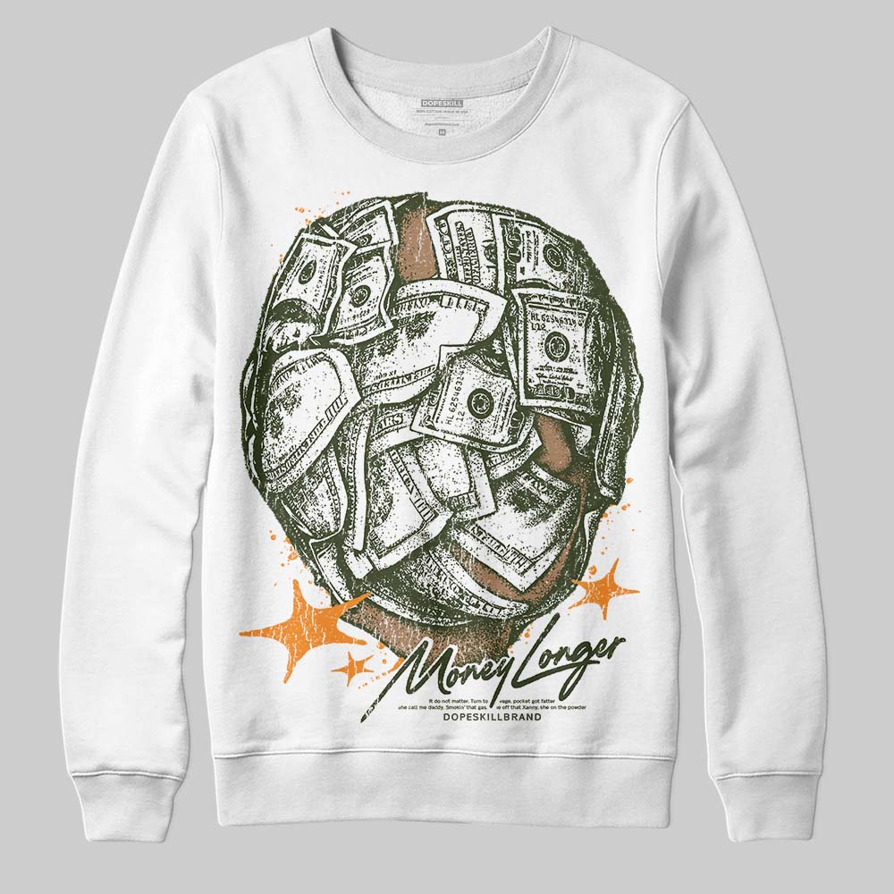 Olive Collection superstreetwear Sweatshirt Money Longer Graphic
