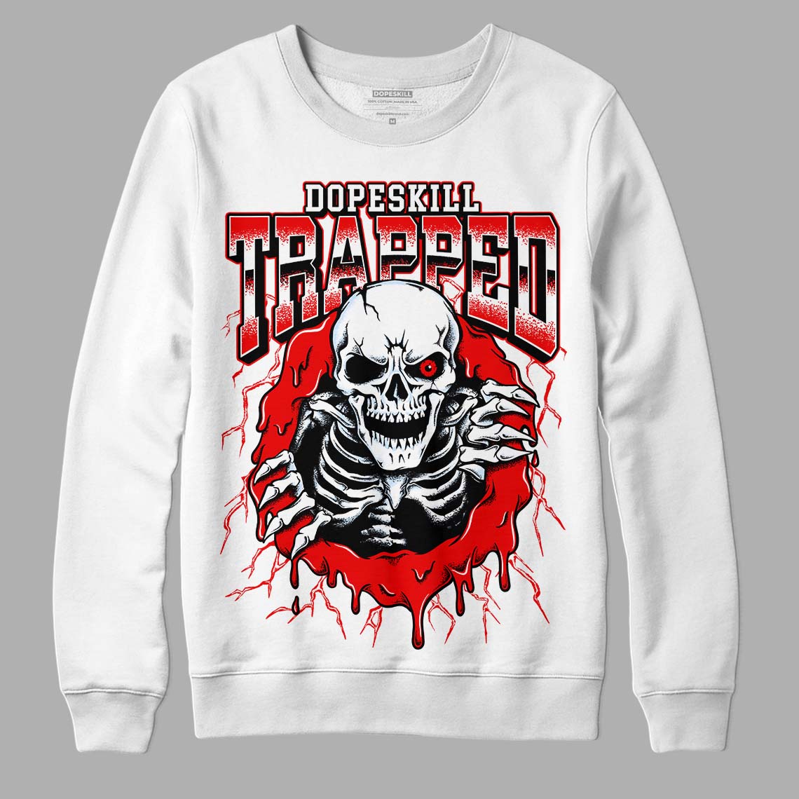 Cherry 11s superstreetwear Sweatshirt Trapped Halloween Graphic