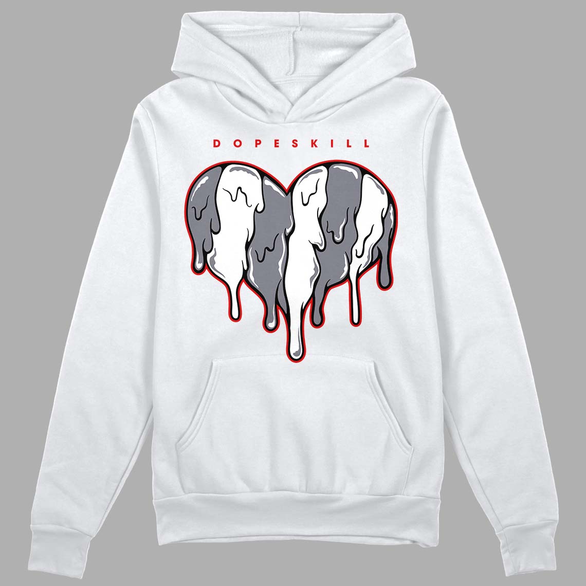Fire Red 9s superstreetwear Hoodie Sweatshirt Slime Drip Heart Graphic
