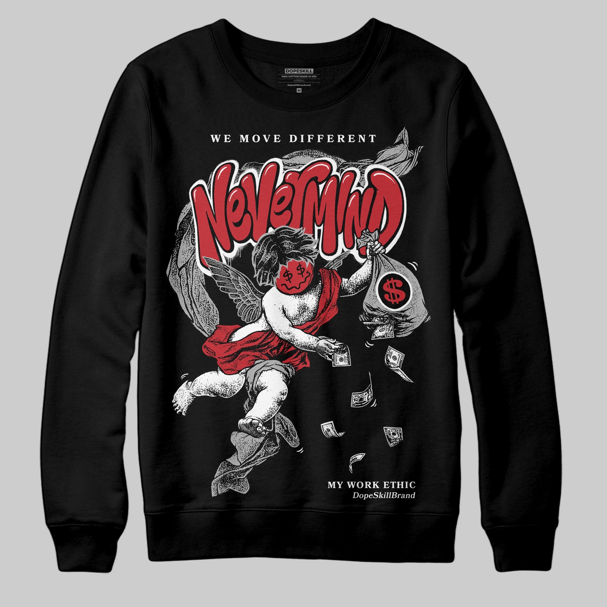 Bred 11s superstreetwear Sweatshirt Nevermind Graphic