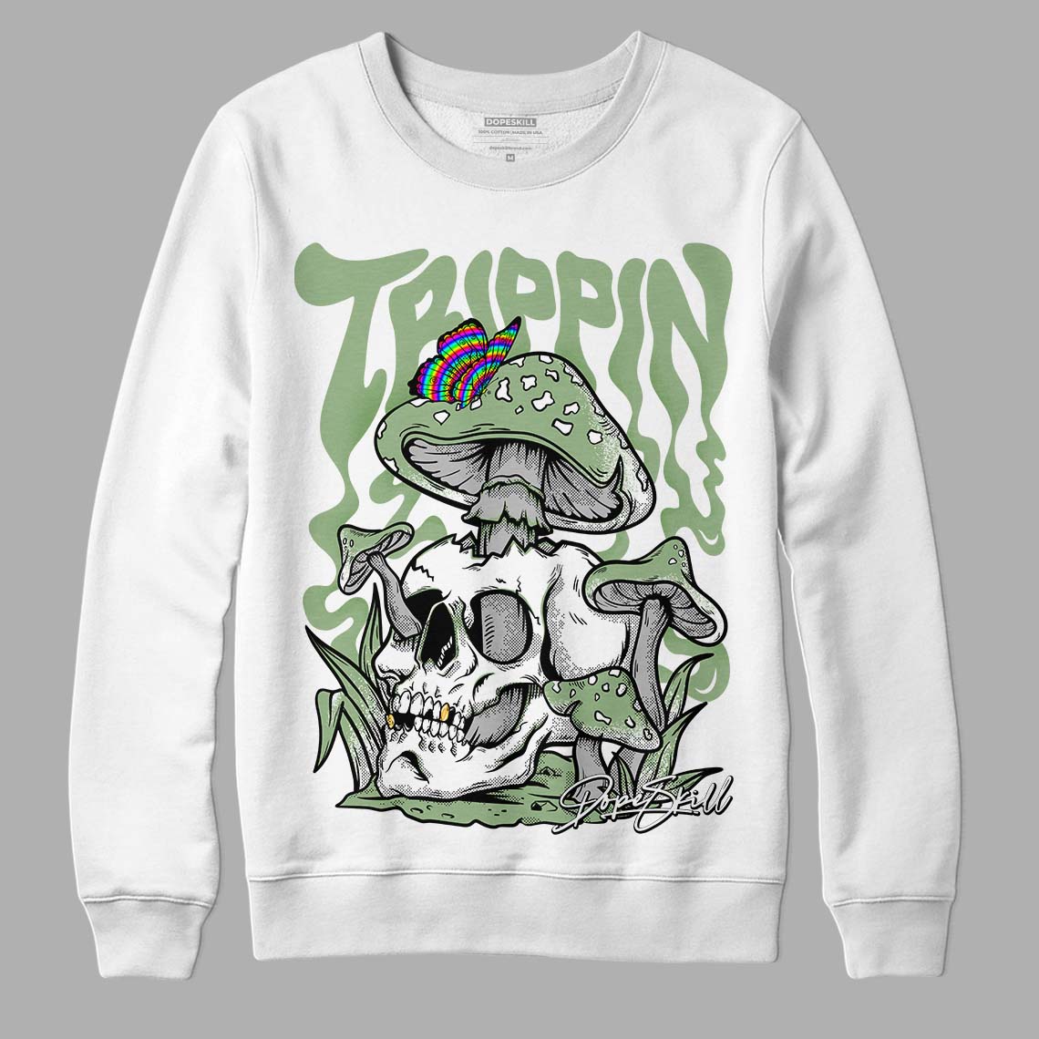Seafoam 4s superstreetwear Sweatshirt Trippin Graphic