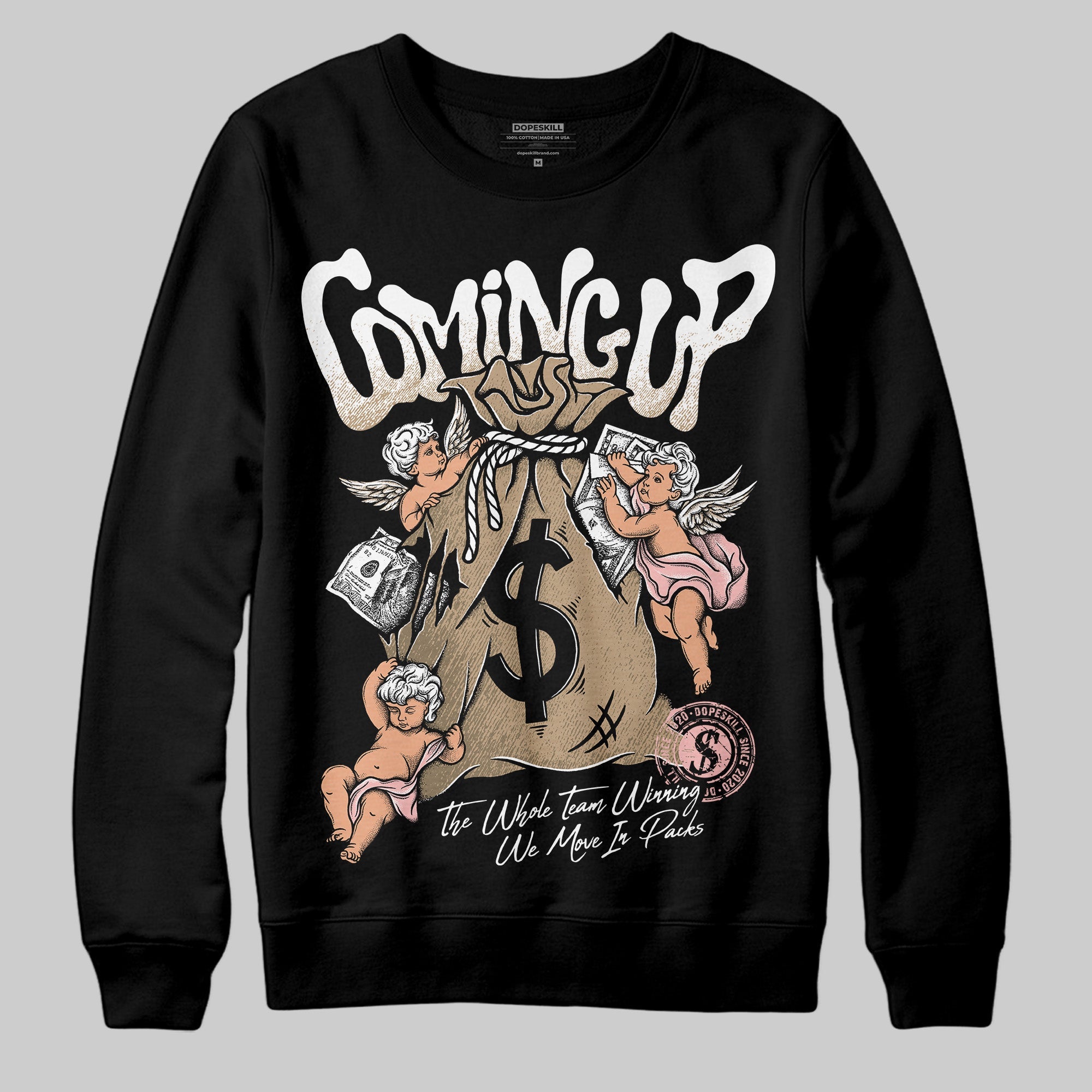 AIR FORCE 1 LINEN superstreetwear Sweatshirt Money Bag Coming Up Graphic