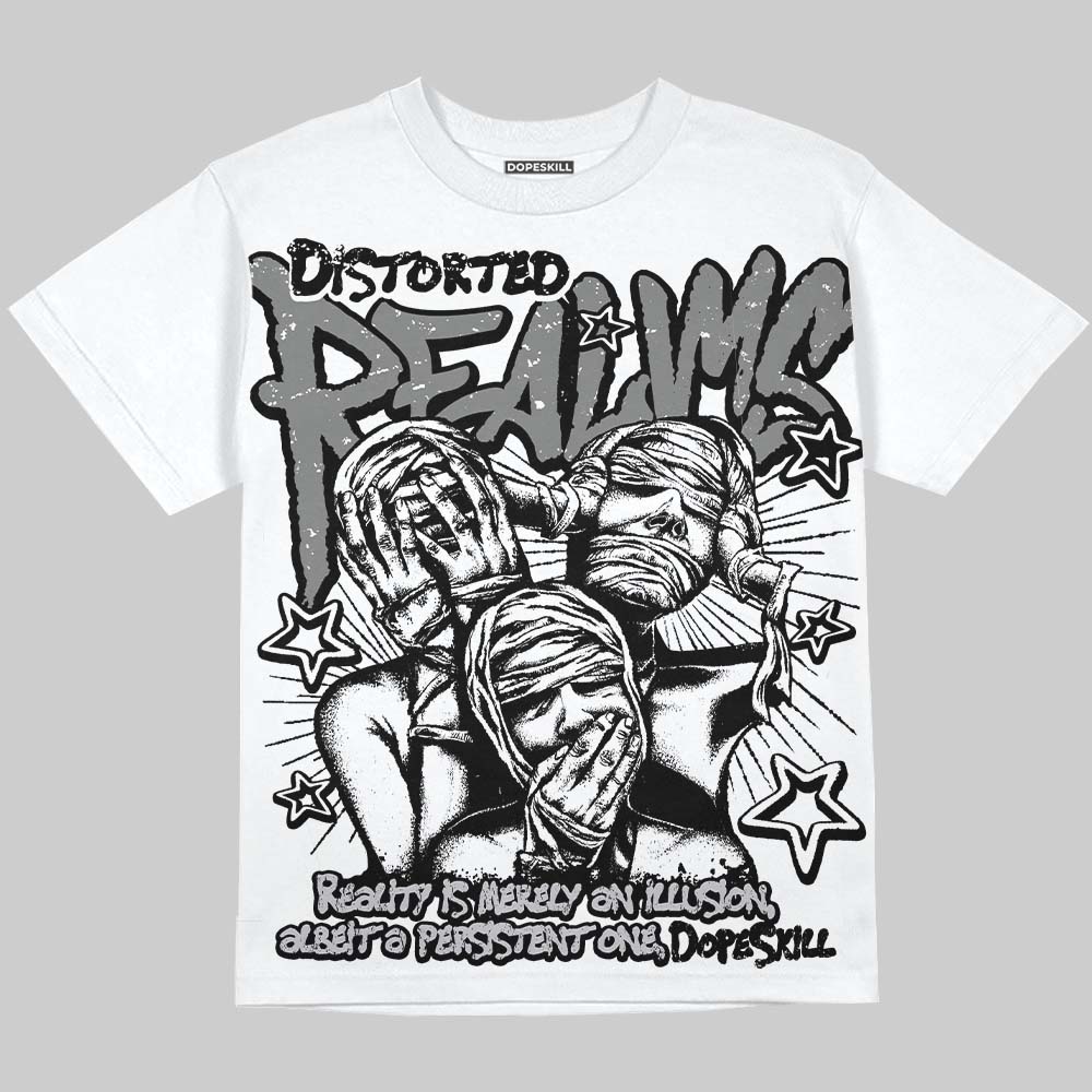 Grey Collection superstreetwear Oversize Print T-Shirt Distorted Realms Graphic