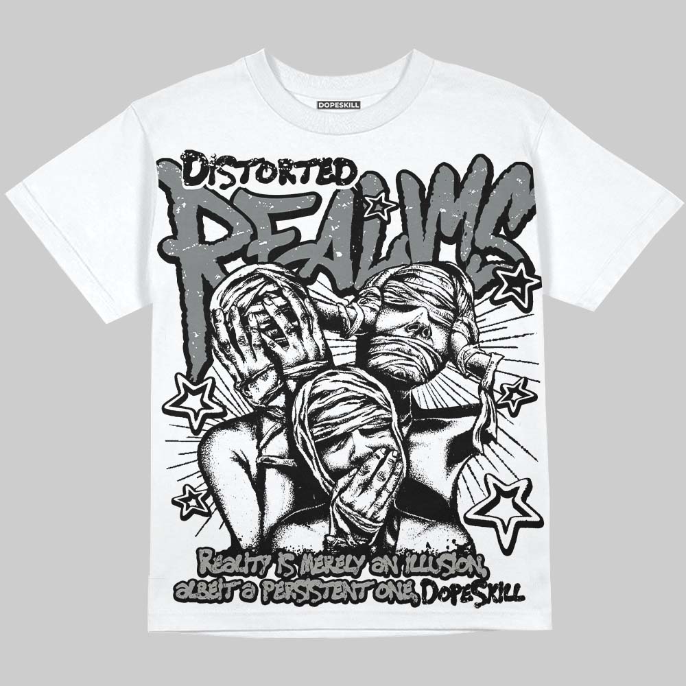 Cool Grey 9s superstreetwear Oversize Print T-Shirt Distorted Realms Graphic