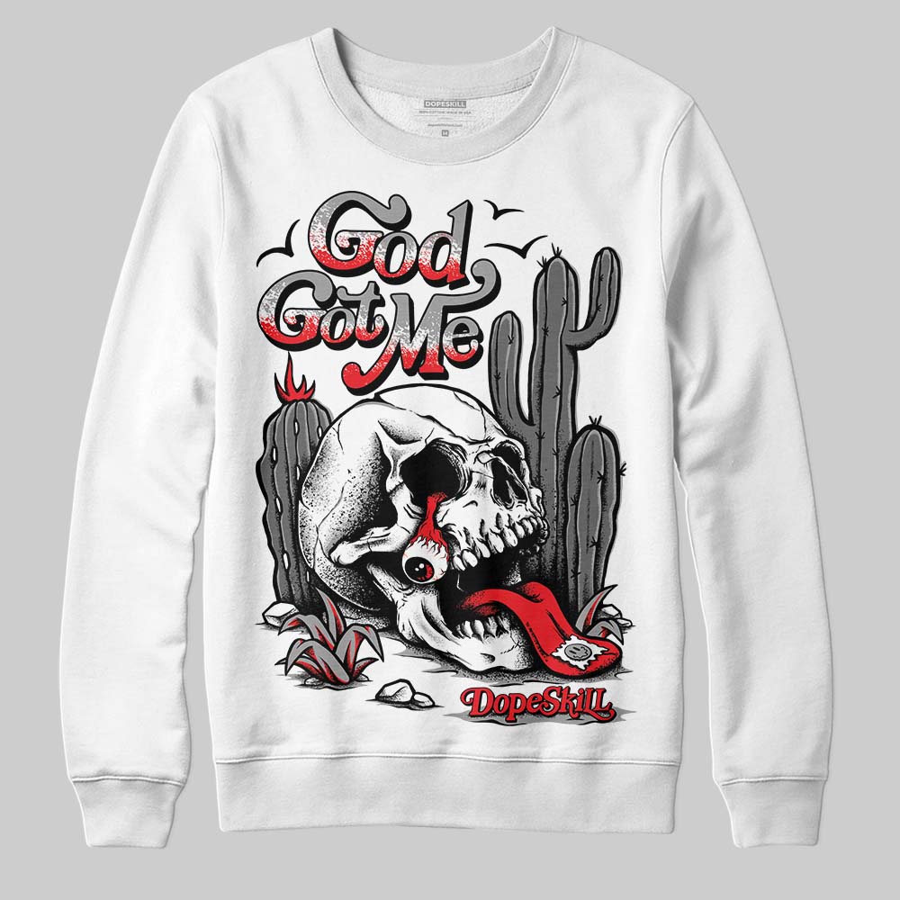 Grey Collection superstreetwear Sweatshirt God Got Me Graphic