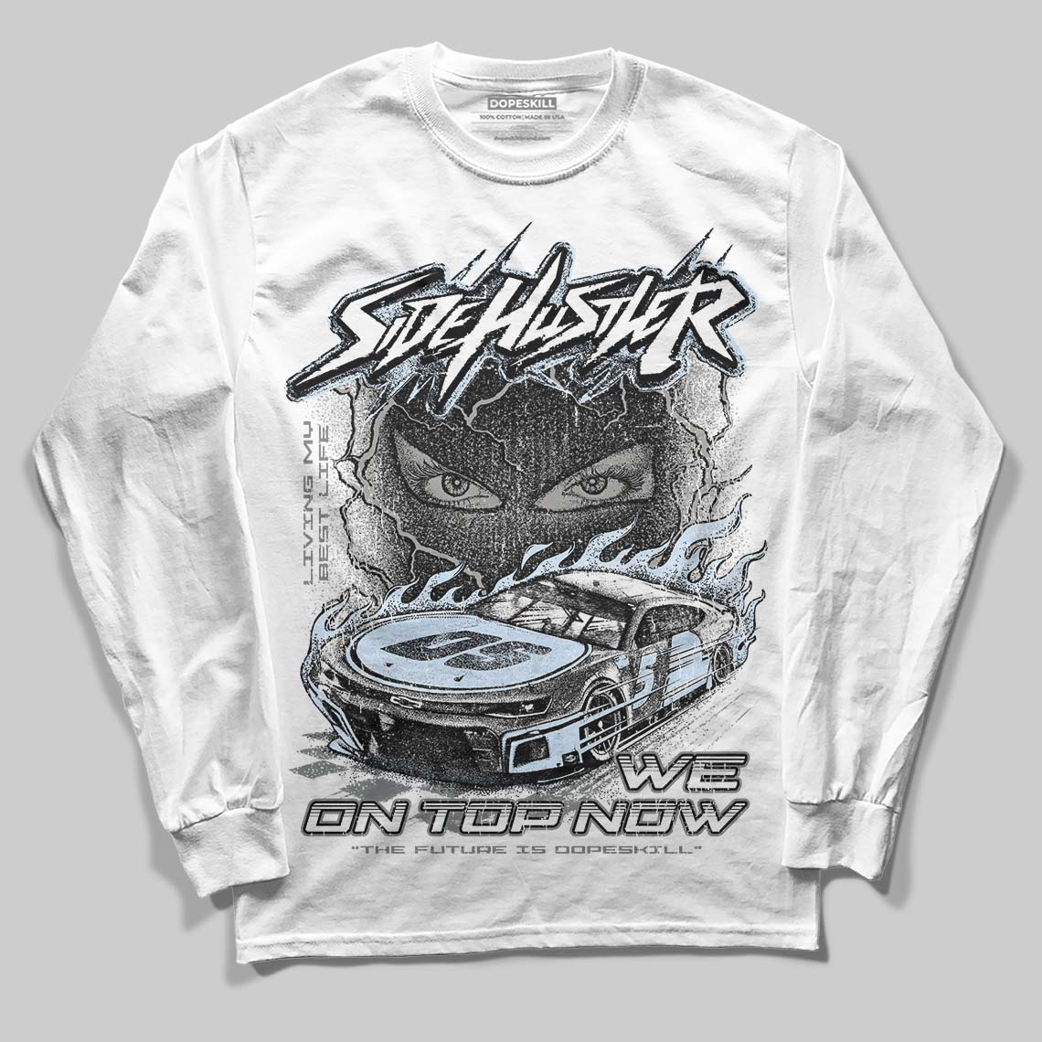 Cool Grey 9s superstreetwear Long Sleeve T-Shirt New Side Hustler Graphic