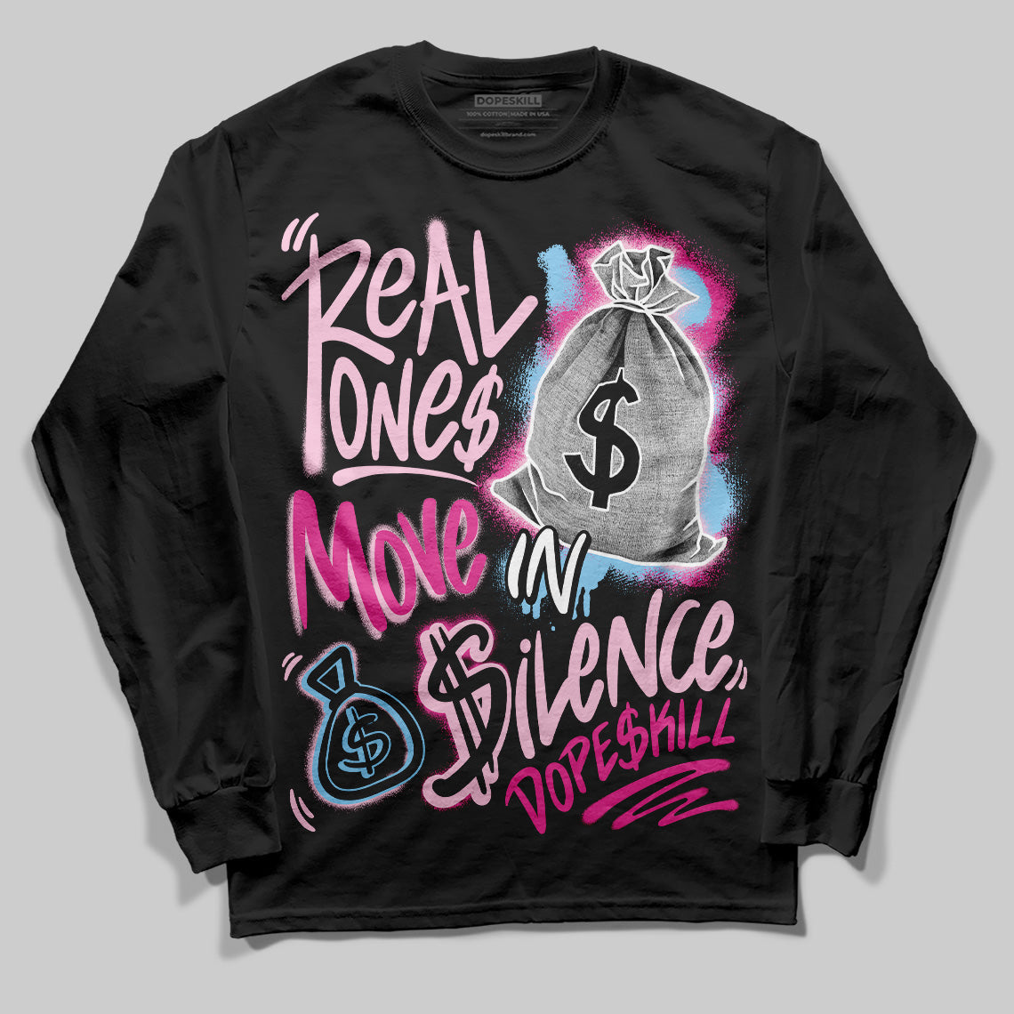 Doernbecher 6s superstreetwear Long Sleeve T-Shirt Real Ones Move In Silence Graphic