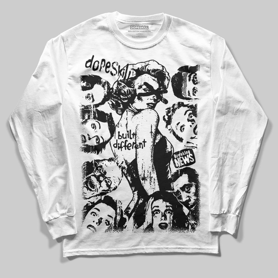 Dunk Panda White Black superstreetwear Long Sleeve T-Shirt Built Different Graphic
