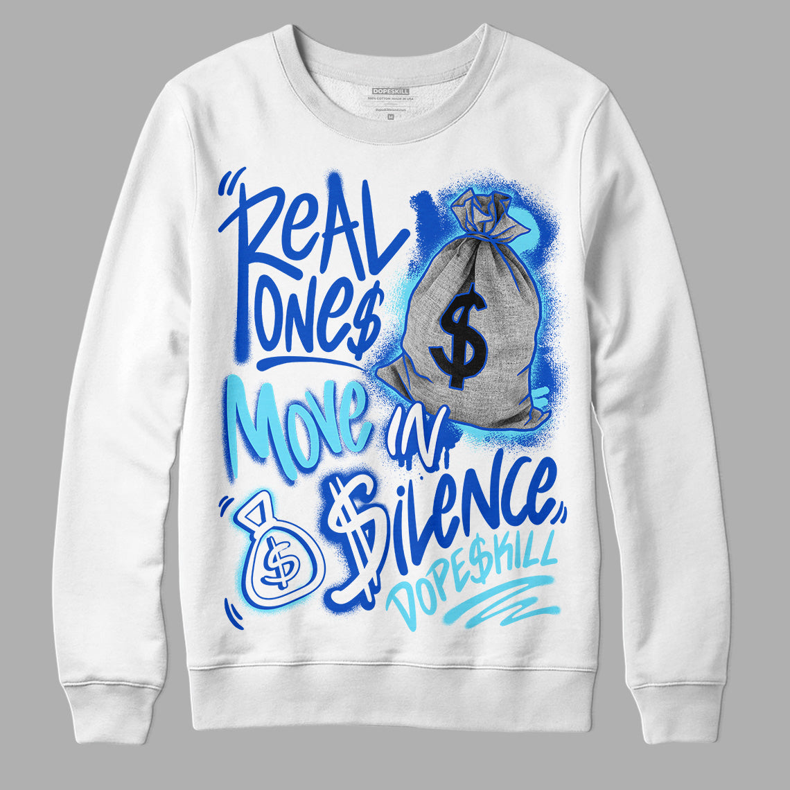 SB Dunk Argon superstreetwear Sweatshirt Real Ones Move In Silence Graphic