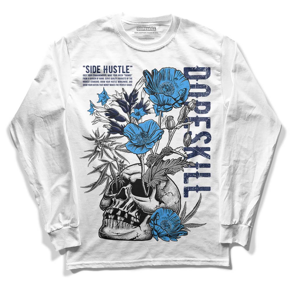 AJ Spizike White Obsidian superstreetwear Long Sleeve T-Shirt Side Hustle Graphic