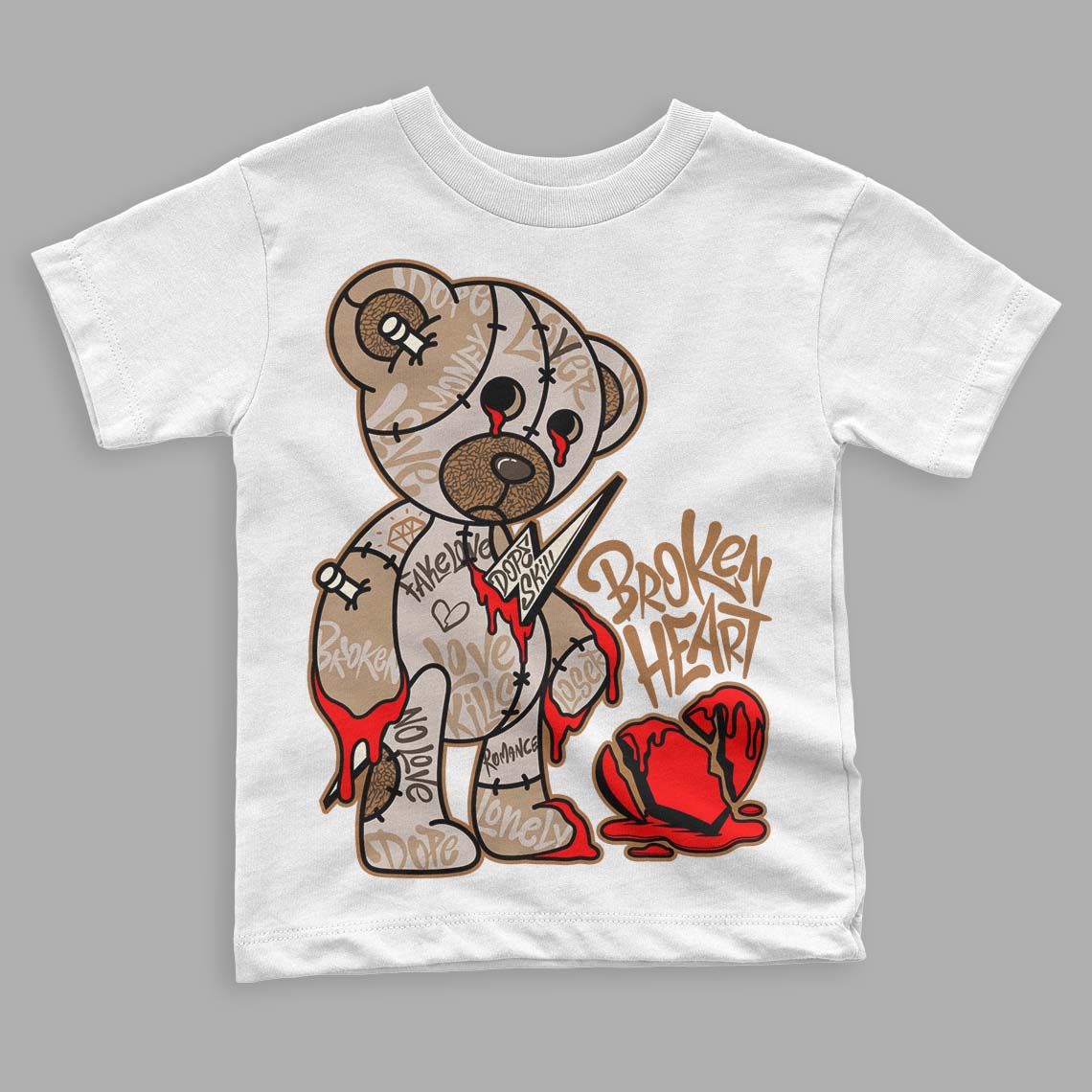 Palomino 3s superstreetwear Toddler Kids T-shirt Broken Heart Graphic