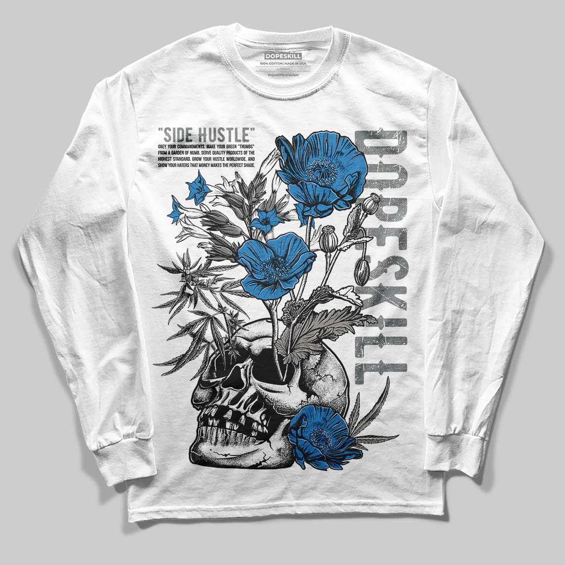 Cool Grey 9s superstreetwear Long Sleeve T-Shirt Side Hustle Graphic