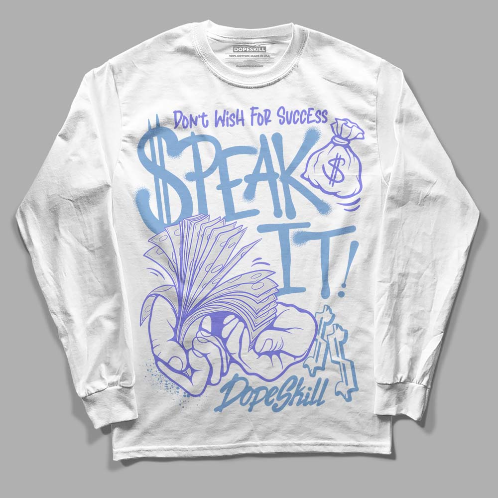 University Blue Collection superstreetwear Long Sleeve T-Shirt Speak It Graphic