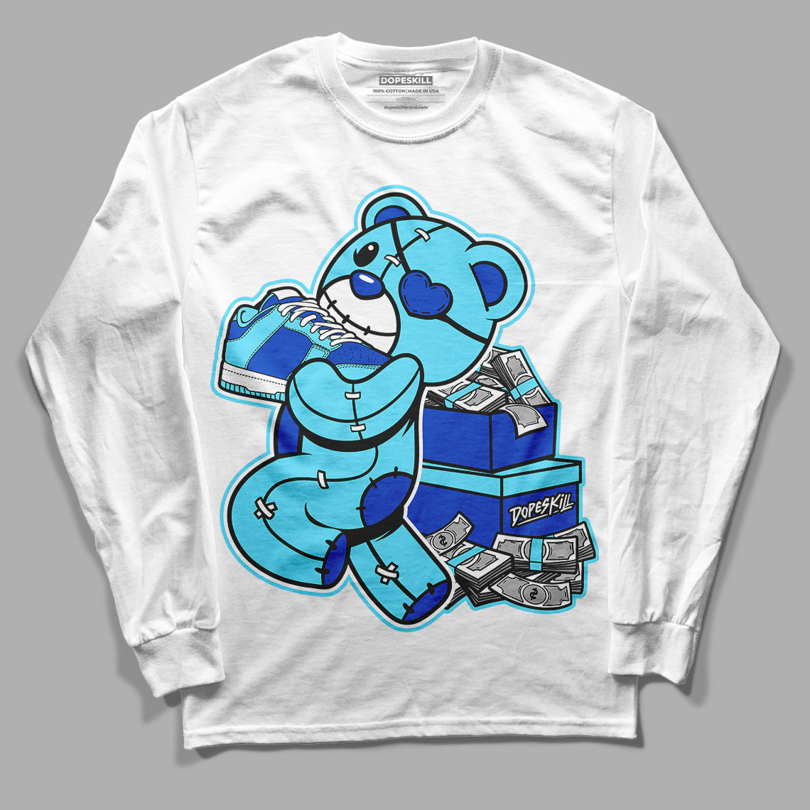 SB Dunk Argon superstreetwear Long Sleeve T-Shirt Bear Steals Sneaker Graphic